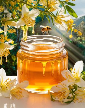 Barattolo di Miele Millefiori di Maggio con fiori di campo