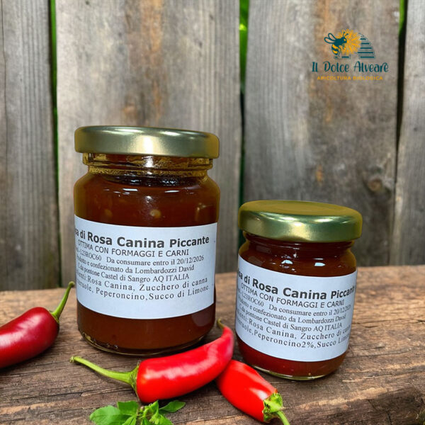 Il Dolce Alveare -Vasetti Salsa di Rosa Canina Piccante